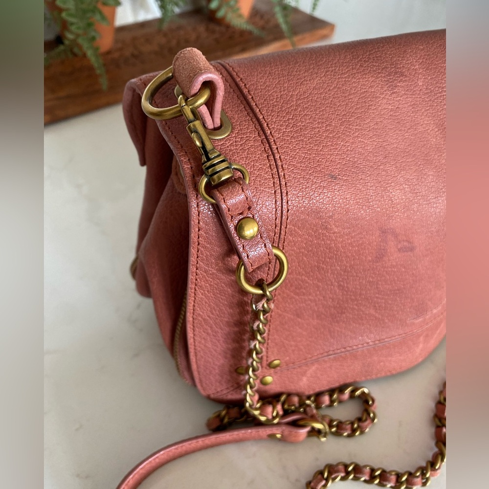 Jerome Dreyfuss Rose Leather Crossbody Bag - Picture 4 of 15